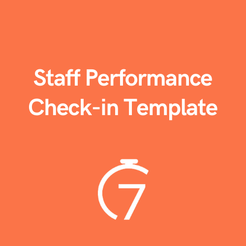 Staff Performance Check-in Template